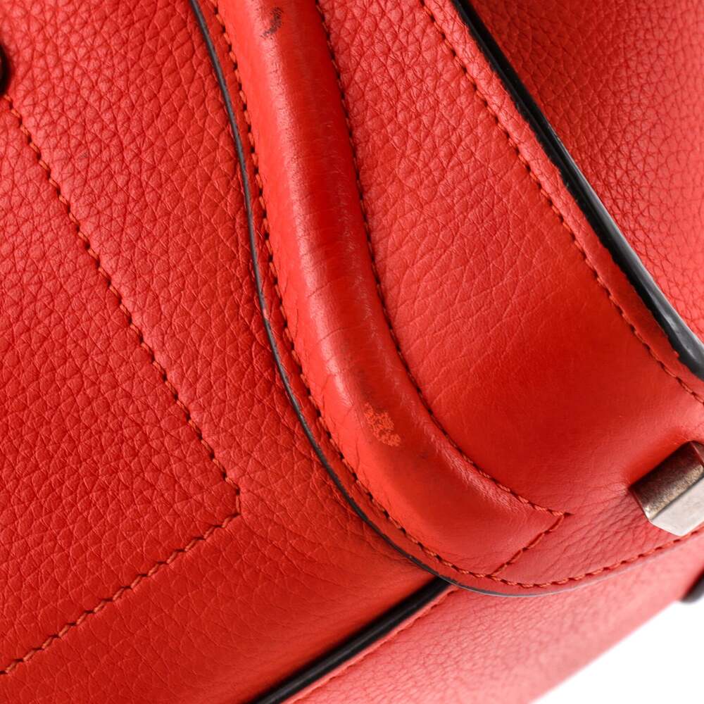 Celine Luggage Bag Grainy Leather Micro #234775C14B - Picture 6 of 7
